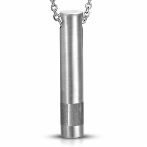 Stainless steel pin necklace with chain