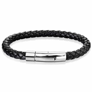 Steel XT bracelet in black IMT leather